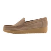 Moonrock Suède Loafer Nature Footwear , Beige , Dames