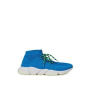 Blauwe Katoenen Sneakers voor Mannen Balenciaga , Blue , Heren