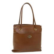 Pre-owned Leather handbags Burberry Vintage , Brown , Dames