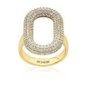 Capri Gouden Ring met Witte Zirkonia Sif Jakobs Jewellery , Yellow , D...