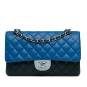 Pre-owned Leather chanel-bags Chanel Vintage , Blue , Dames