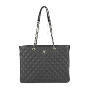 Pre-owned Leather totes Chanel Vintage , Black , Dames