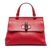 Pre-owned Leather gucci-bags Gucci Vintage , Red , Dames