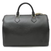 Pre-owned Leather handbags Louis Vuitton Vintage , Black , Dames