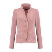 Fluwelen Blazer in Roze ML Collections , Red , Dames