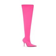 Elegante Roze Enkellaarsjes Balenciaga , Pink , Dames