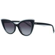 Zwarte Cat Eye Zonnebril Verlooplens Emilio Pucci , Black , Dames