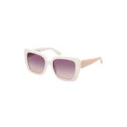 Violet Gradient Mirrored Zonnebril Guess , Beige , Dames