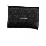 Zwarte Polyethyleen Portemonnee met Rfid Blokker Calvin Klein , Black ...