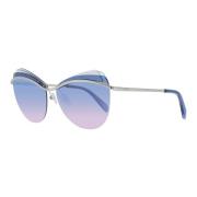 Gouden Cat Eye Zonnebril Blauw Verloop Emilio Pucci , Gray , Dames