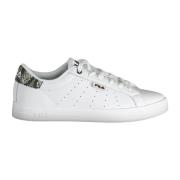 Witte sportsneakers met contrasterende details Fila , White , Dames