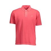 Elegant Roze Katoenen Poloshirt Gant , Pink , Heren