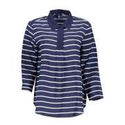 Blauwe Polo voor Dames Gant , Blue , Dames