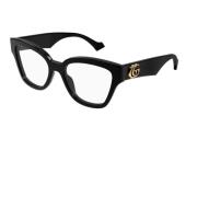 Klassieke zonnebril in zwart met transparant Gucci , Black , Dames