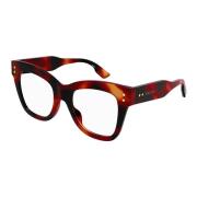 Stijlvolle Brillenmonturen in Light Havana Gucci , Brown , Unisex