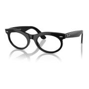 Oval Wayfarer Brillen Zwart Ray-Ban , Black , Unisex