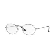 Oval Metal Brilmontuur Gunmetal Ray-Ban , Gray , Unisex