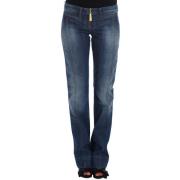 Chique Boot Cut Blauwe Denim Jeans Roberto Cavalli , Blue , Dames