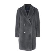 Grijze Roseto Jas Max Mara , Gray , Dames