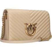 Love Click Classic Sheep Handtas Pinko , Beige , Dames