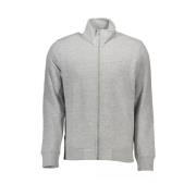 Grijs Sweatshirt met Rits en Borduursel Superdry , Gray , Heren