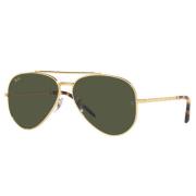 Nieuwe Aviator Zonnebril Groen Legende Goud Ray-Ban , Yellow , Unisex