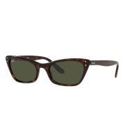 Vintage Cat-Eye Zonnebril Lady Burbank Ray-Ban , Brown , Unisex