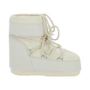 Witte Icon Low Rubber Winterlaarzen Moon Boot , White , Dames