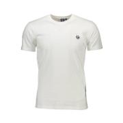 Katoenen Logo Geborduurd T-shirt met korte mouwen Sergio Tacchini , Wh...