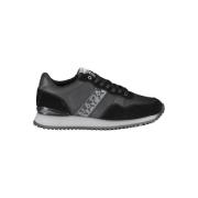 Zwarte Contrastvetersneakers Napapijri , Black , Heren