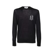 Basis Pullover Trui Armani Exchange , Blue , Heren