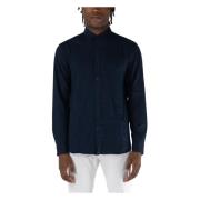 Stretch Jersey Shirt Armani Exchange , Blue , Heren