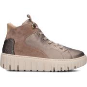 Beige Suède Rits Sneakers Dames Waldläufer , Beige , Dames