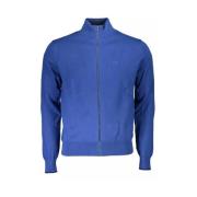 Blauwe Cardigan met Hoge Hals en Logo North Sails , Blue , Heren