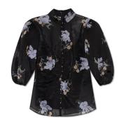 Shirt met bloemenpatroon Zimmermann , Black , Dames