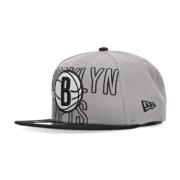 Platte klep snapback NBA Draft 950 Brooklyn Nets New Era , Gray , Here...