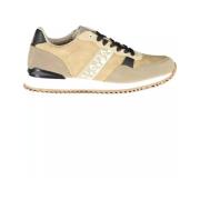 Beige Veterschoenen met Logo-Accent Napapijri , Beige , Heren