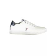 Witte Sneakers met Contrasterende Accenten Napapijri , White , Heren