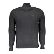 Eco-Conscious Half-Zip Sweater in zwart North Sails , Black , Heren