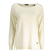 Elegante Witte Pullover met Contrastdetail North Sails , Beige , Dames