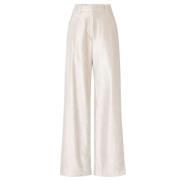 Glitter Wijde Broek Brunello Cucinelli , Beige , Dames