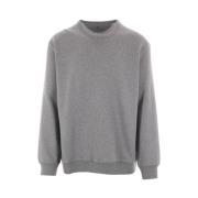 Grijze Sweater Jersey Katoen Kasjmier Zijde Brunello Cucinelli , Gray ...