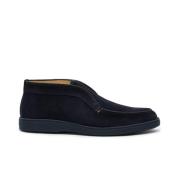 Blauwe Suède Desert Boots Santoni , Blue , Heren