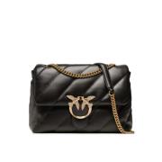 Zwarte Love Puff Tas Pinko , Black , Dames