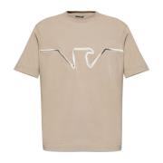 T-shirt met logo Emporio Armani , Brown , Heren