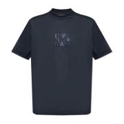 T-shirt met logo Emporio Armani , Blue , Heren