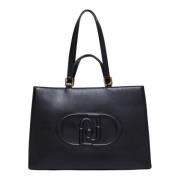 Logo Tote Tas Af4245E0332 Liu Jo , Black , Dames