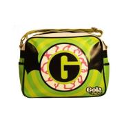 Groene Stoffen Schoudertas met Print Gola , Multicolor , Dames