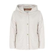 Beige Gewatteerde Jas Max Mara , Beige , Dames