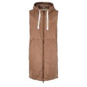 Gevoerde Camel Gilet Max Mara , Brown , Dames